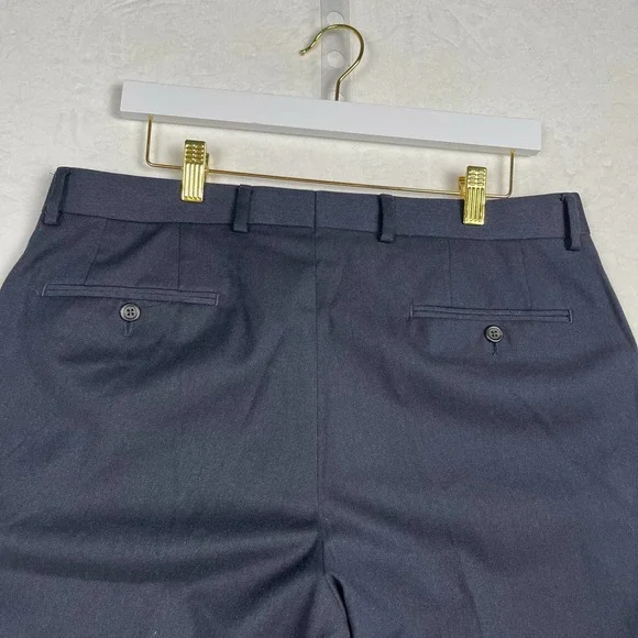 Ralph Lauren Men’s Dress Pants 34X30 Classic Fit Flat Front Pants Black - Picture 6 of 15